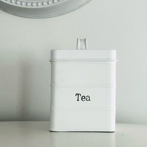 Harbour Housewares, Tin Tea Canister, Retro Kitchen Storage